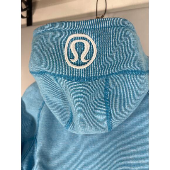 Lululemon Scuba Hoodie Jacket Wee Are From Space Yellow Beaming Blue Size: 8 - Picture 8 of 10